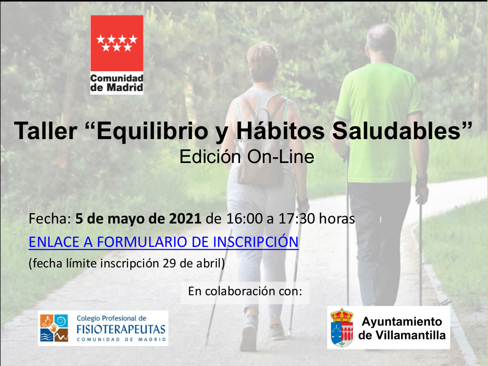 Taller Equilibrio y Hábitos saludables 5 mayo