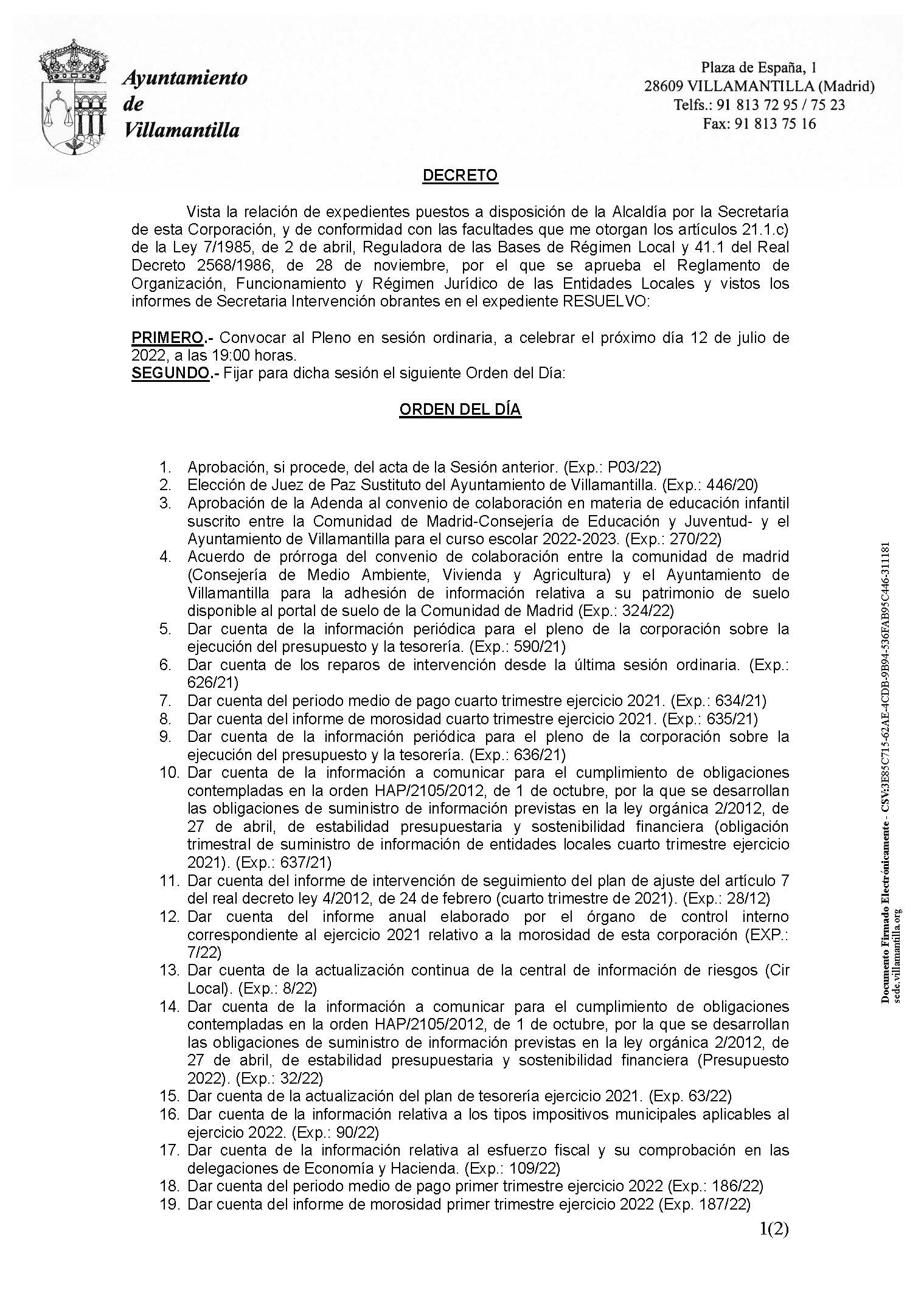 CONVOCATORIA PLENO FIRMADA