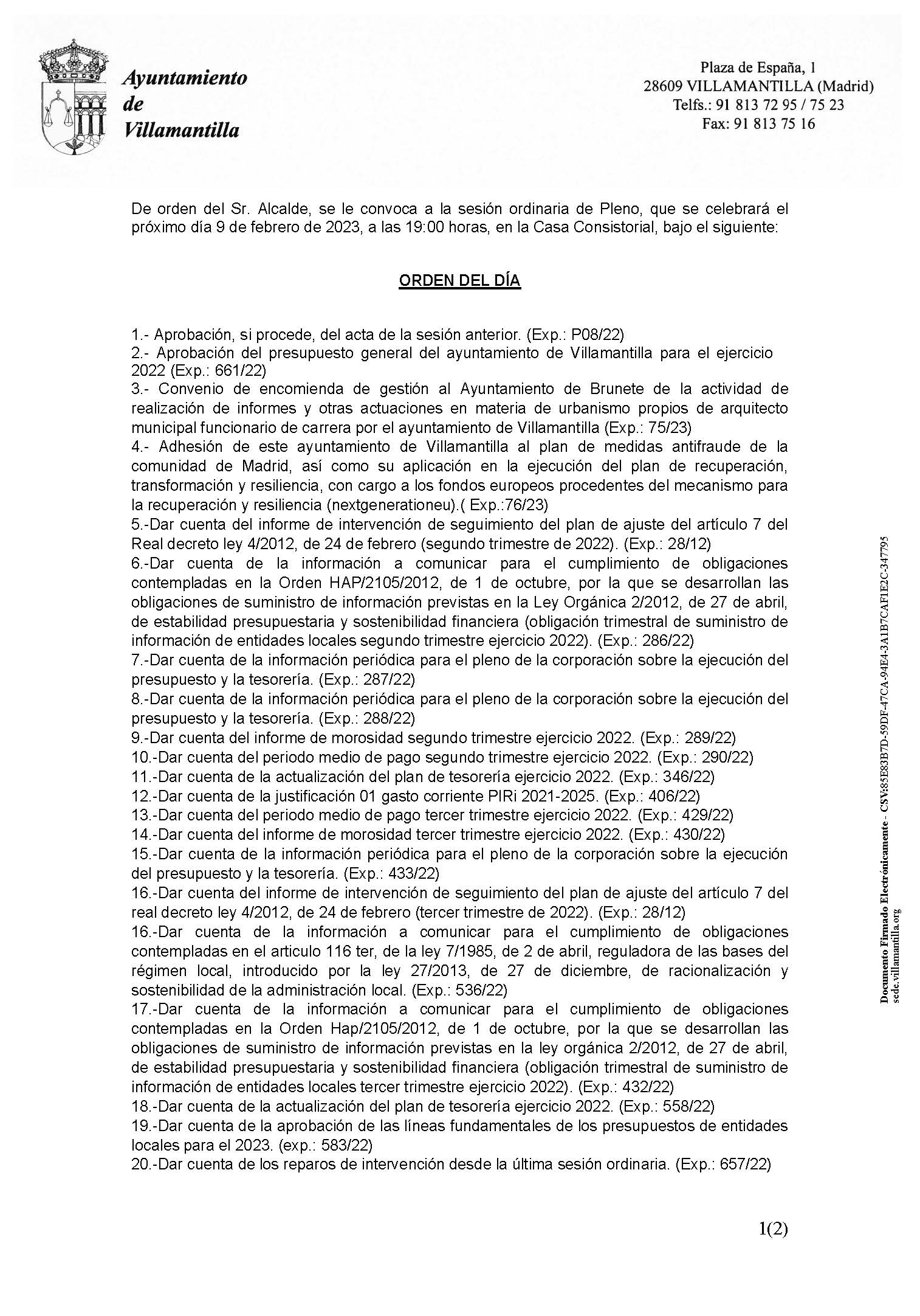 DECRETO CONVOCATORIA 30 OCTUBRE 2022