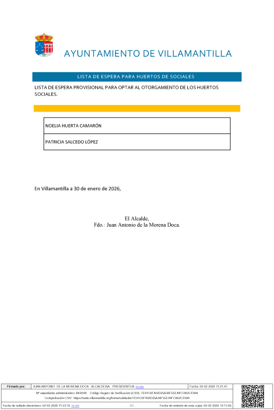 LISTA DE ESPERA HUERTOS PROV