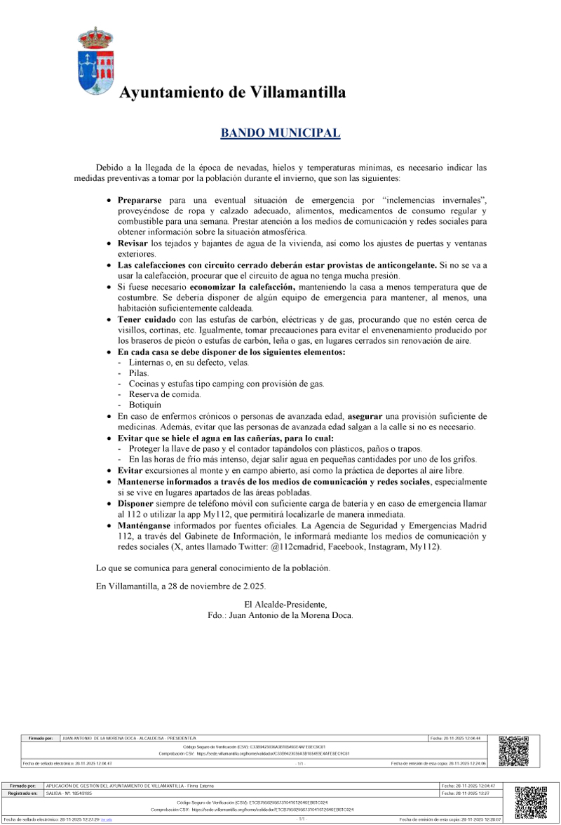 R.S.Nº. 1854 2025 bando inclemencias invernales 2025 26