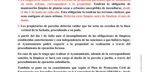 Bando - Normas sobre la limpieza de los espacios públicos