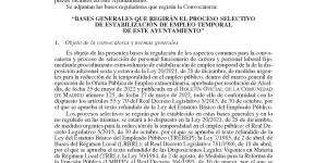 Oferta de empleo - Proceso extraordinario de estabilización de empleo temporal - 2